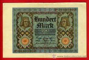 Banconote internazionali: BILLETE 100 MARCOS 1920 , ALEMANIA , EBC , ORIGINAL , T713